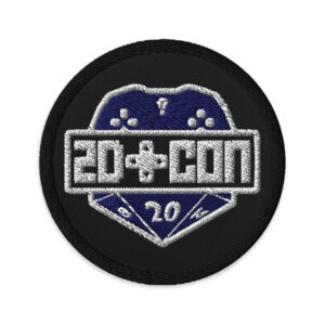 2D Con Logo Embroidered Patch